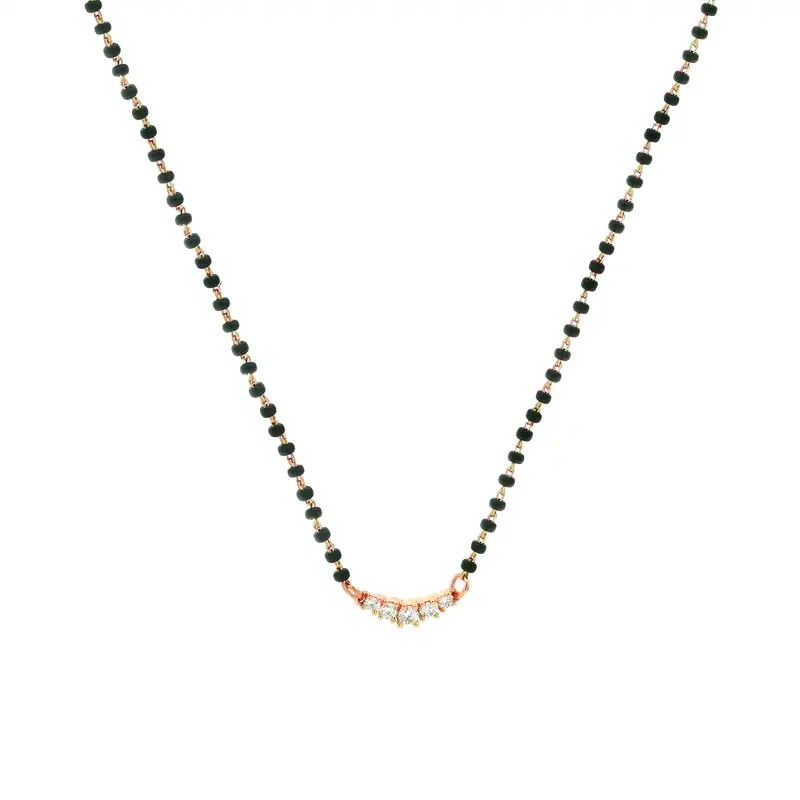 18K Gold Diamond Mangalsutra